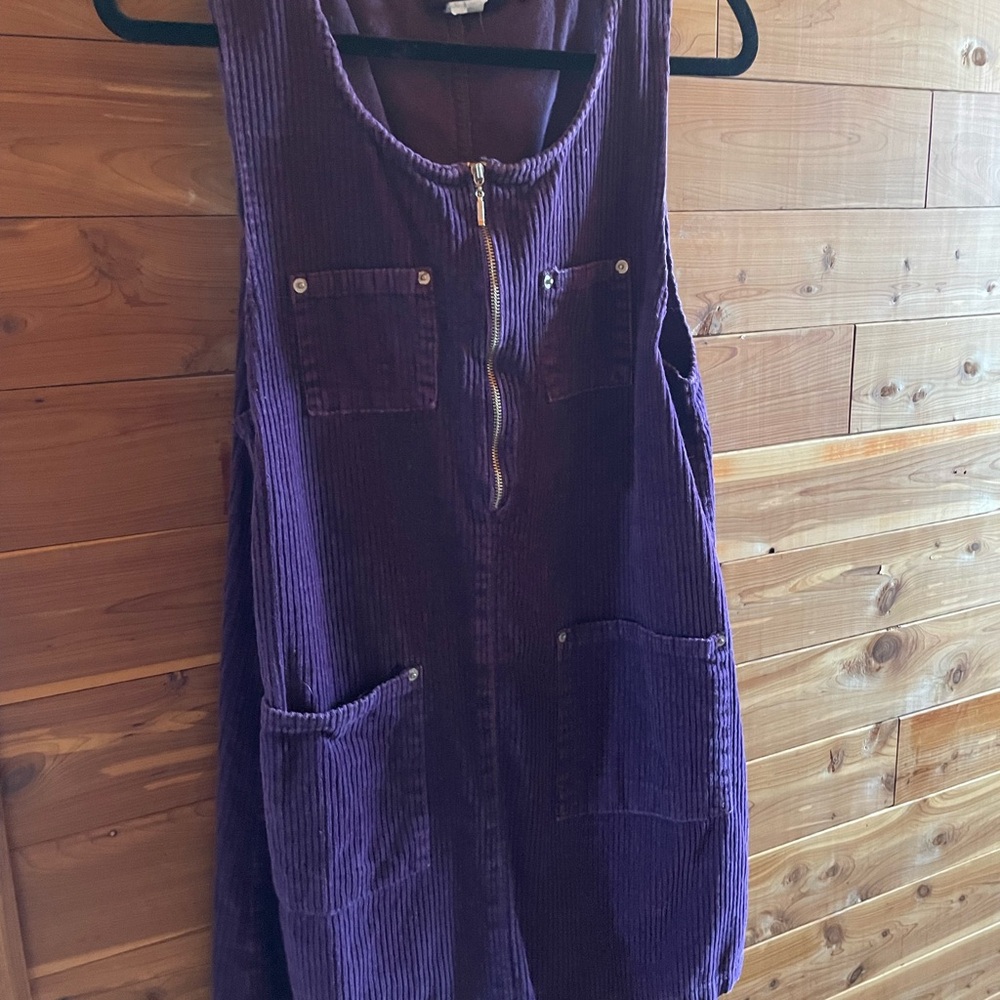 Perfection Condition Vintage Faded Glory Purple Corduroy Sleeveless Dress